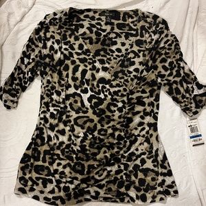 new with tags! Women's chic leopard print blouse